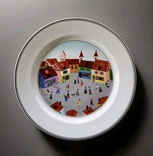 Villeroy & Boch Porcelain Design Naif Plate Market Square
