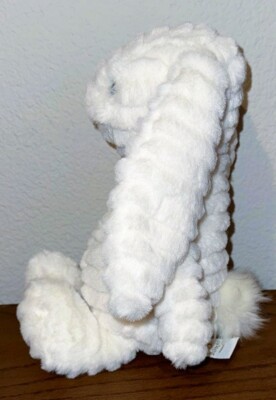 Jellycat Bashful Luxe Bunny Nimbus Medium White Plush BAS3NIM 2023