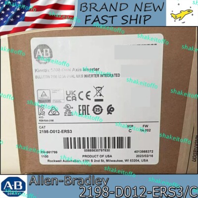 Factory Sealed AB 2198-D012-ERS3/C Kinetix 5700 Dual Axis Inverter AB