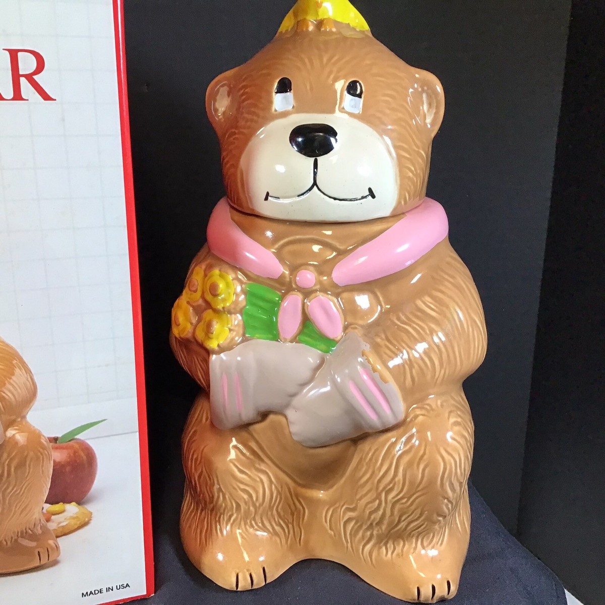 よ*ん様 Teddy Bear & MiniDigi ドイツ年パッケージ Vintage Nelson McCoy Teddy Bear and Friend Ceramic Cookie Jar