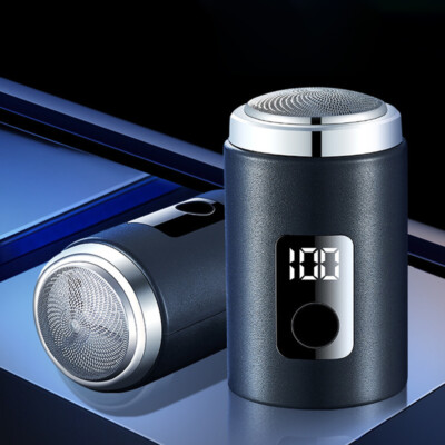Mini Men Electric Shaver With Power Display Screen Portable Trips Beard Trimmer