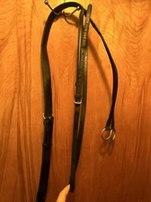 Bobby's English Tack Black Running Martingale Oversized