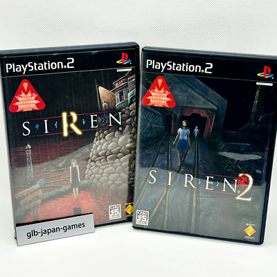 PS2 Siren 1 2 Set Playstation 2 Japanese horror import JP Game
