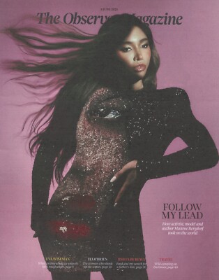 UK Observer Magazine Munroe Bergdorf, Nick Frost, Ita O'Brien, E. Wiseman 8.6.25