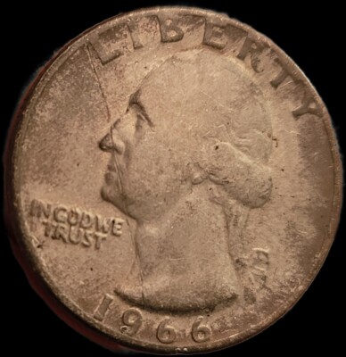 George Washington Face On Quarter