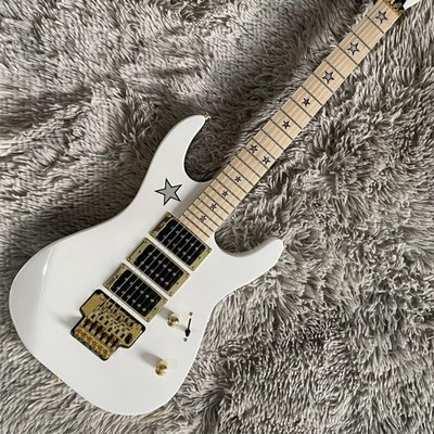 Factory Electric Guitar Star Fretboard Inlay 3H Pickups Gold Hardware FR Bridge