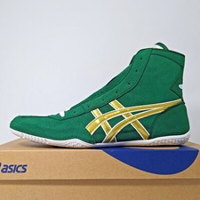 ASICS Wrestling Shoes 1083A001 EX-EO Green/Gold White ankle:White TWR900 succ 