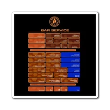 Food Replicator Bar Service Magnet LCARS Prop