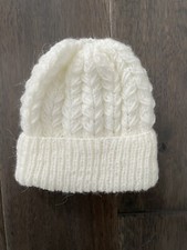 Handmade White Baby Hat Beanie