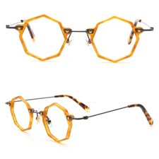 Mens Geometric Eyeglass Frames Old School Womens Glasses Frame Retro Eyewear