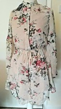 Brand New Parisian Blush Flower Chiffon Dress Various Sizes