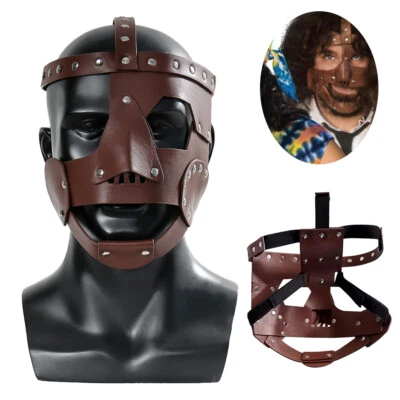 Mankind Mask New Cactus Jack Mick Wrestling Cosplay Replica Foley PU Leather UK.