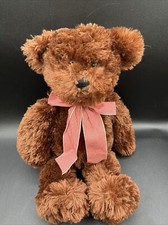 Toys R Us Animal Alley Floppy Fuzzy Brown Bear Plush 17