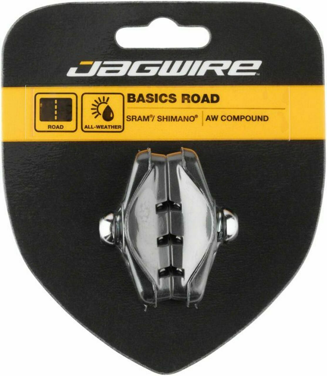 Jagwire Road Bike Caliper Brake Pads Threaded Shoes AllWeather SRAM
