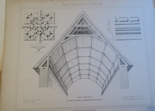 The Open Timber Roofs of The Middle Ages,1849 1st Edition,complete text & Plates - Picture 12 of 24