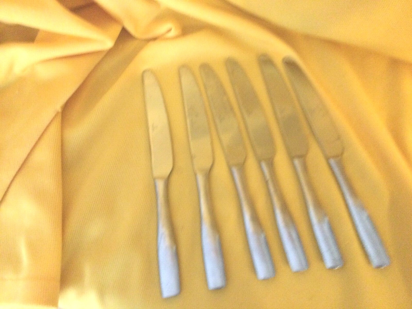 6 x Mikasa Satin Loft Stainless Salad Forks 9 1/2" - Excellent Condition