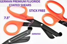 GERMAN BANDAGE FLUORIDE COATED SCISSORS SHEARS 7.5" PARAMEDIC NURSE INSTRUMENT