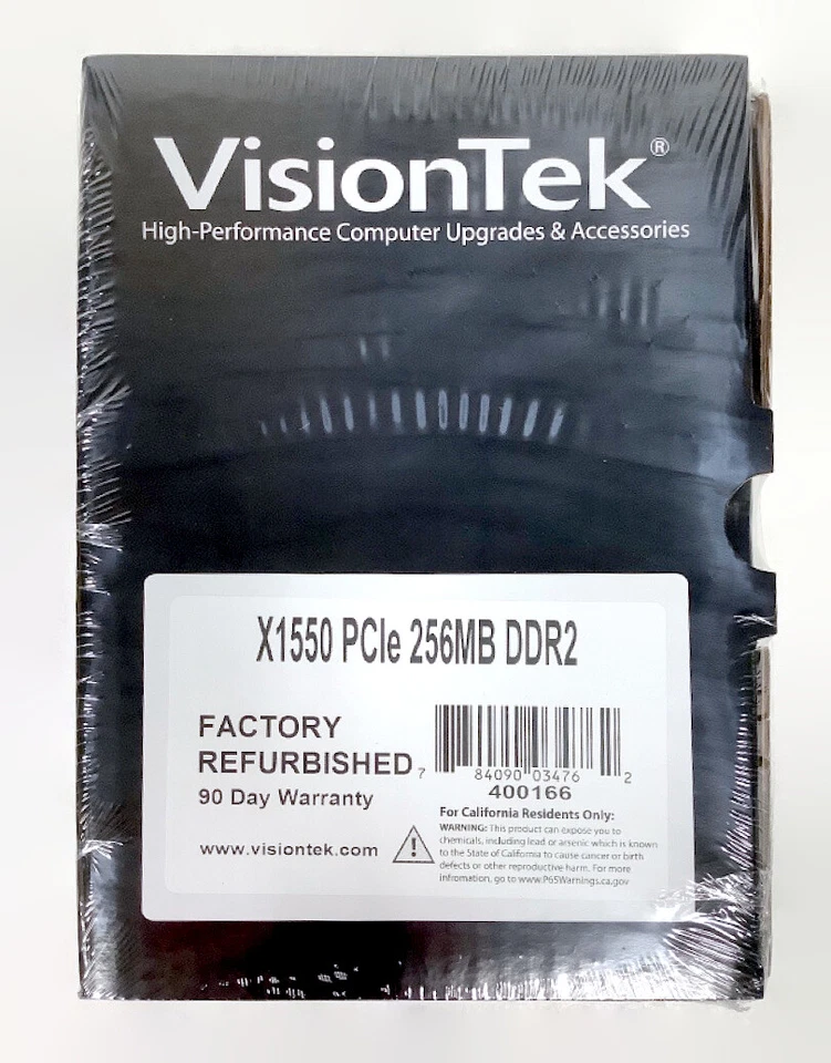 VisionTek 400166 Radeon X1550 PCIe 256MB DDR2 VGA Video Graphics Card - Image 4 of 4