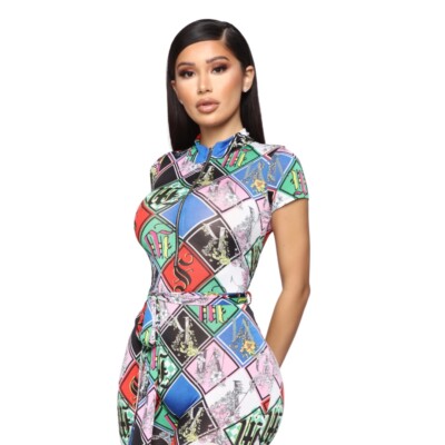 fashion nova overall dress So Serious Overall Dress