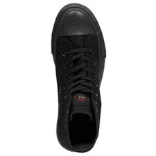 LEE COOPER MONO BLACK RETRO HI TOP BASEBALL BASKETBALL BOOTS TRAINERS UK 6 39.5