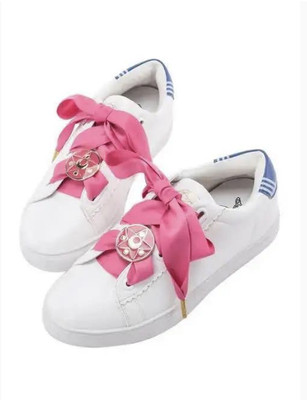pink ribbon sneakers