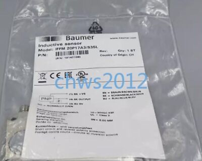 1 PCS NEW IN BOX Baumer IFFM 20P17A3/S35L Inductive Proximity Switch 10147138 #W