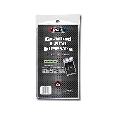 bcw graded card sleeves Glove-Fit Sleeves for SGC Tallboy Slabs main image 0