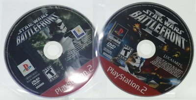 Star Wars: Battlefront I + II (1+2) PlayStation 2, 2005 Video Game Discs Only 