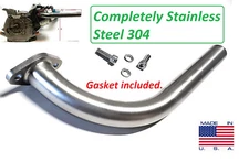 Stainless Header Exhaust Pipe for Predator 301 & 420cc, Honda GX240, GX270,GX390