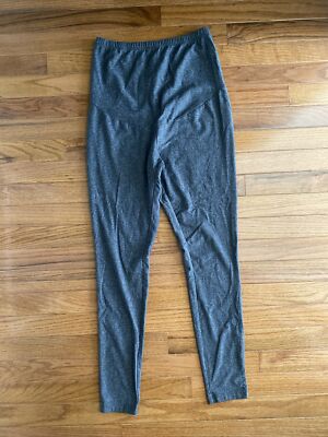 Women s GREAT EXPECTATIONS MATERNITY Full Panel Gray Leggings Size Small (4-6)