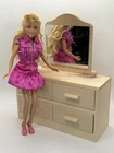Vintage Handmade Wood Furniture Chest Of Drawers Barbie (NI) 12” Doll Read