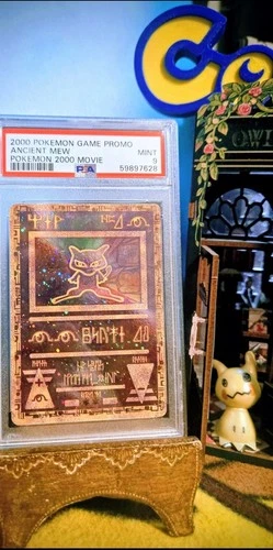 2000 Pokemon TCG Ancient Mew PSA 9 MINT  Movie Dual Holo Promo Rare* Card