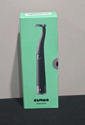 Flaus Electric Flosser Starter Kit, Black, OPEN BOX