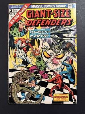 Giant-Size Defenders #3 Marvel 1st Michael Korvac Daredevil Grandmaster Hulk FN