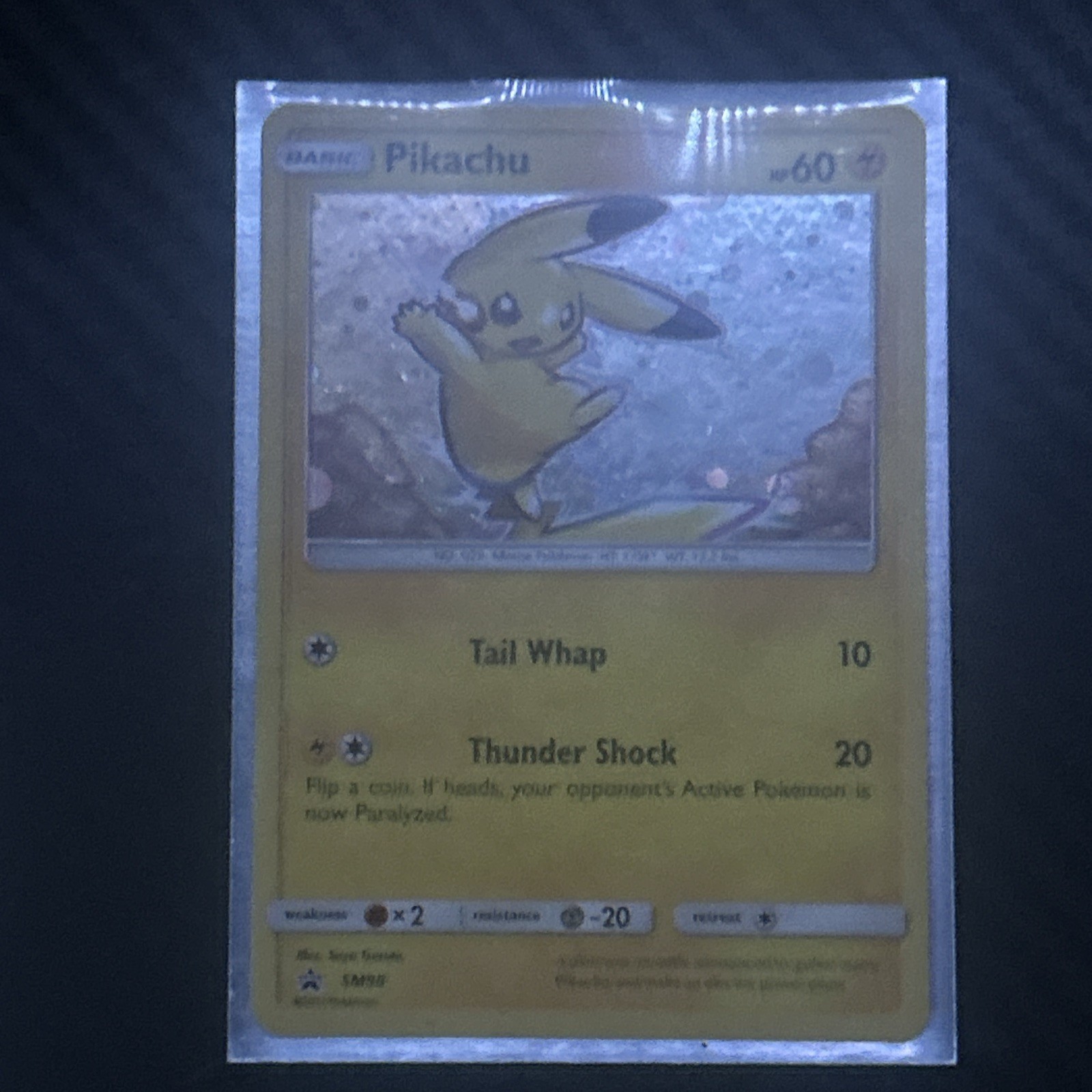 Pikachu SM98 Holo Pokemon Card Black Star Promo Near Mint