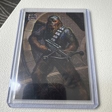 2025 Topps Chrome Star Wars Galaxy Power Of The Force Chewbacca Mojo /50