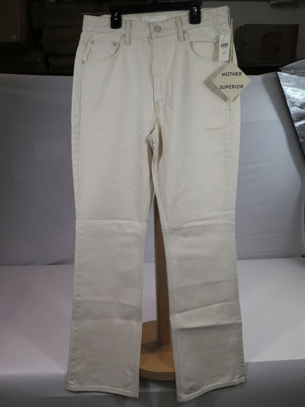Mother Superior Off-white Skooter Skimp Jeans - size 30