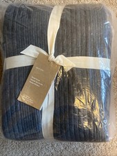 Copripiumino West Olmo Cotone Nuvola Jersey, Grigio Antracite, Completo/Regina, Nuovo con etichette