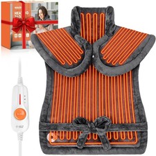 Electric Heat Wrap Heating Pad Neck Shoulder Back Warmer Pain Relief Washable