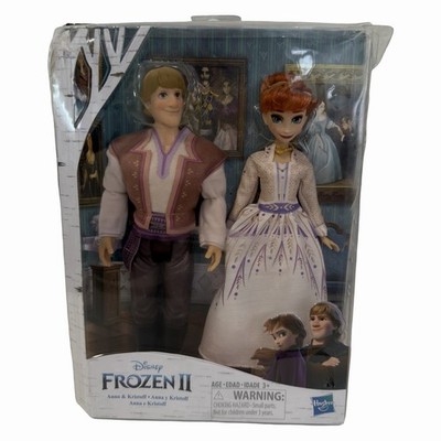 Frozen II Disney Anna & Kristoff Fashion Dolls 2-Pack Outfits Hasbro Damaged Box