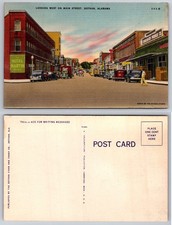 Main Street Dothan Alabama Street Scene Postcard