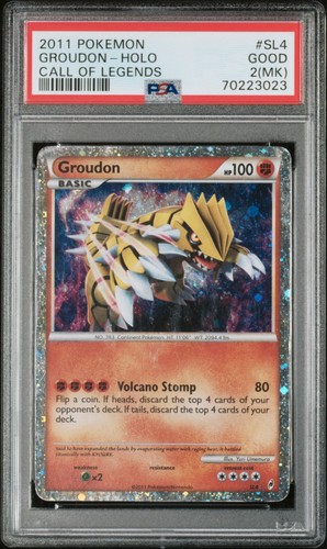 Groudon graded PSA 2 for sale on eBay