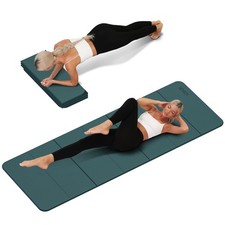 Foldable Yoga Mat Extra Thick 0.32 Inches Eco-Friendly POE Material, Non-Slip...