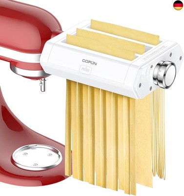 Nudelaufsatz Set für KitchenAid, 3-in-1-Nudelvorsatz für KitchenAid K