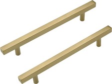 LONTAN 15 Pack Gold Cupboard Handles 160mm Gold Kitchen Handles Cabinet Hardwar