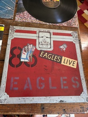 Eagles Live 2LP Asylum BB-705 VG+ Vinyl Poster Included Original Pressing