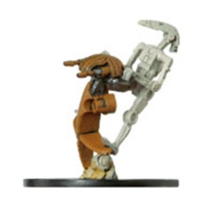 WotC Star Wars Minis Clone Strike Battle Droid on STAP (R) NM
