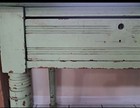 Primitive Farm Table Desk Old  Green Paint  — photo 7