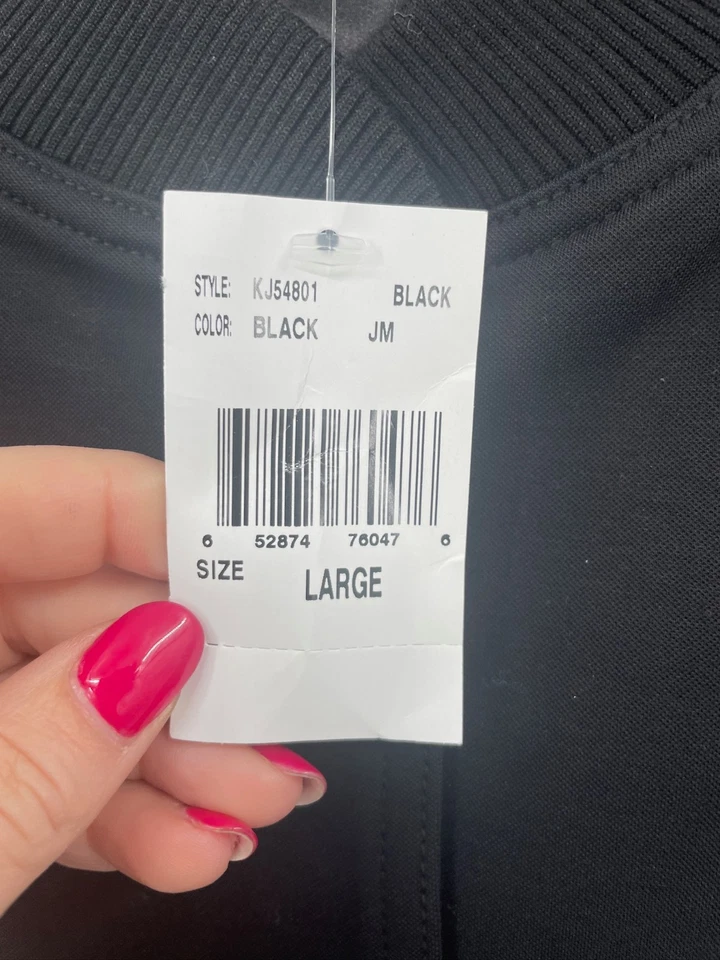 NWT KUT from the Kloth Faux Leather Moto Jacket Size Large - Image 3 of 4