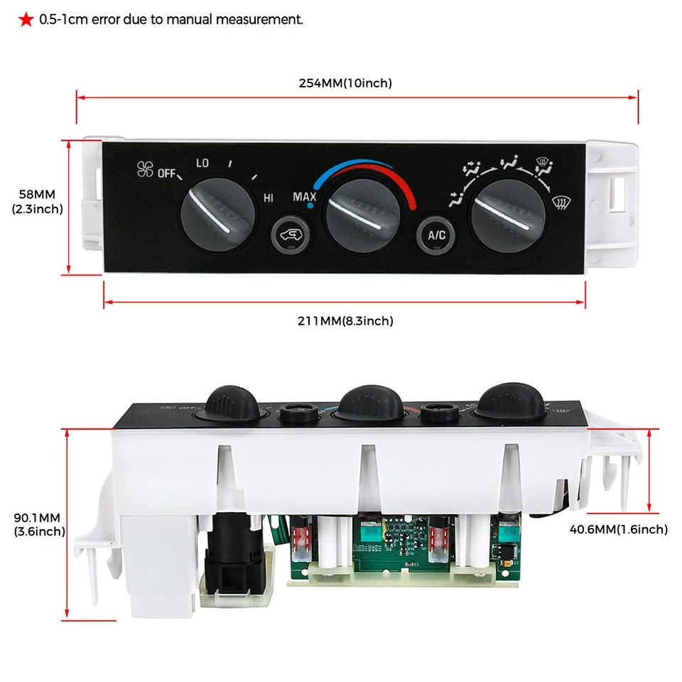 A/C Heater Climate Control Module For Chevy GMC C1500-C3500 K1500-K3500 599-007 - Image 2 of 4